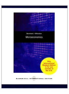 اشتري Microeconomics Paperback English by Michael D. Whinston - 01 Jan 2008 في مصر