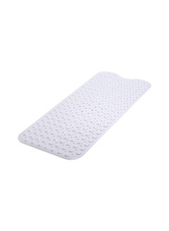 Buy Non-Slip Vinyl Bath Mat White 39 x 16inch in UAE