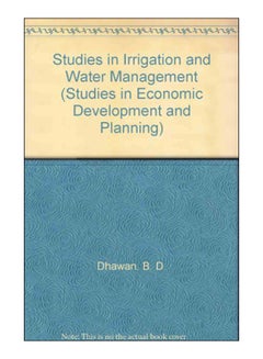 Buy Studies In Irrigation And Water Management hardcover english - 1-Jul-90 in Egypt