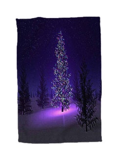 Buy Lets Have A Christmas Design Hand Towel Purple 15 x 22inch in Saudi Arabia