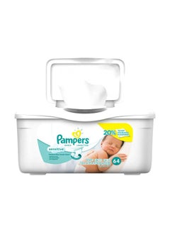 Buy Wet Wipes, 3 Packs x 64 Wipes, 192 Count in UAE