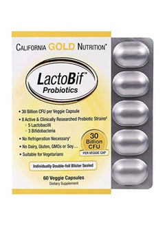 Buy LactoBif Probiotics Dietary Supplement - 60 Veggie Capsules in Saudi Arabia