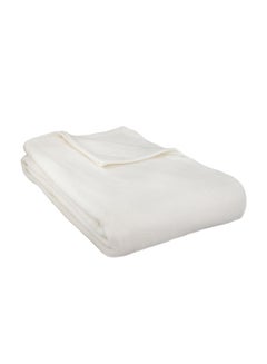 اشتري Alta Anti-Pill Washable Luxury Blanket Polyester White في الامارات