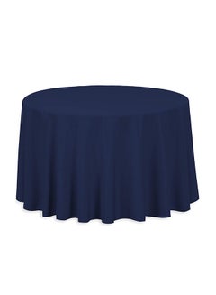 Buy Solid Pattern Table Cloth Navy Blue 108inch in UAE