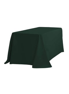 Buy Solid Pattern Table Cloth Hunter Green 90 x 132inch in Saudi Arabia