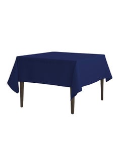 Buy Solid Pattern Table Cloth Navy Blue 85inch in Saudi Arabia