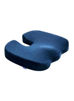 Buy Memory Foam Gel Seat Cushion Polyester Blue 44x34x7centimeter in UAE