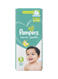 Buy Active Baby Dry Diapers, Size 5, Junior, 11- 16kg, Mega Pack, 52 Count in UAE