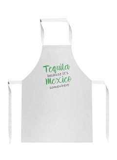 Buy Printed Kitchen Apron White 78 x 69cm in Egypt