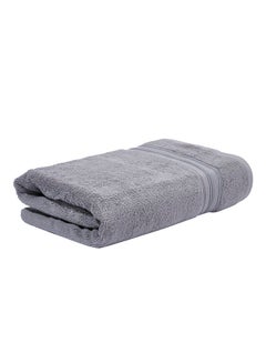 Buy 480gsm Terry Bath Sheet cotton Grey 90x180cm in UAE