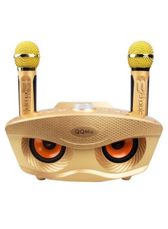 Buy Bluetooth Rechargeable Speaker With Microphone Gold in Saudi Arabia