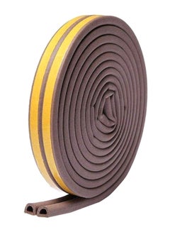 Buy Self-Adhesive Door Sealing Strip Brown/Yellow 5meter in UAE