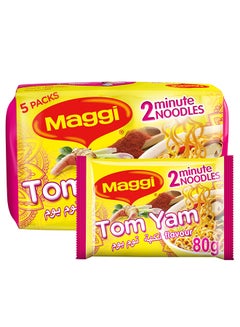 Buy 2-Minute Tom Yam 80grams Pack of 5 in UAE