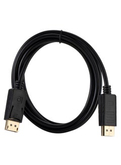 Buy DP Male To HD Male Display Port Adapter Cable Black in UAE