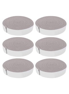 Buy 6-Piece Window Door Seal Strip Roll Grey/White in UAE