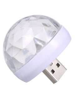 اشتري مصباح LED ملون مسرحي مزود بمنفذ USB أبيض/ شفاف/ فضي 4 x 4Ø³Ù†ØªÙŠÙ…ØªØ± في السعودية