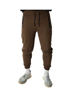 Buy Cotton Casual Sweatpants Brown in Egypt