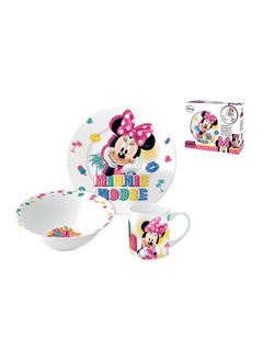 Buy 3-Piece Micky Mouse Design Snack Set in UAE