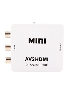 اشتري محولُ فيديو من ميني HD AV إلى HDMI . أبيض في السعودية