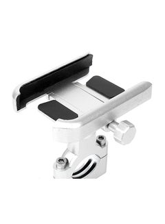 Buy Anti-slip Motorcycle Phone Holder Silver/Black in Saudi Arabia