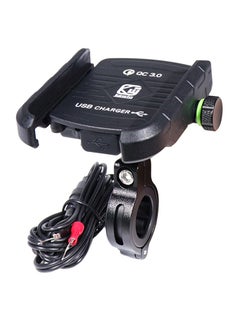 Buy Motorcycle Bicycle Phone Holder Black in UAE