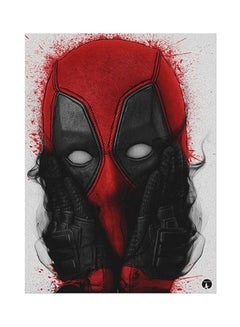 Buy Deadpool Metal Plate Poster Multicolour 15 x 20cm in UAE