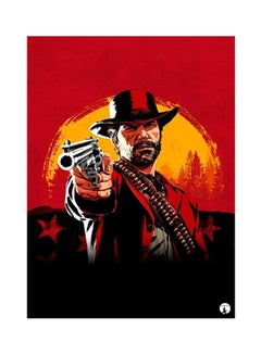 Buy Video Game Red Dead Redemption Metal Plate Poster Multicolour 15 x 20cm in Saudi Arabia