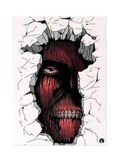 Buy Anime Attack On Titan Metal Plate Poster Multicolour 15x20centimeter in Saudi Arabia