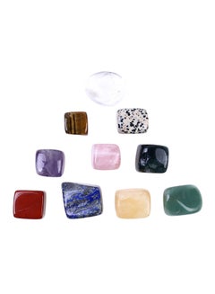 Buy 10-Piece Natural Crystal Gemstone Multicolour 15.00x2.00x10.64centimeter in Saudi Arabia