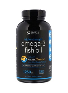 Buy Triple Strength Omega-3 Fish Oil Dietary Supplement 1250 mg - 180 Softgels in Saudi Arabia