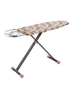 اشتري Cotton Covered Portable Ironing Board فضي/بيج/أسود في السعودية