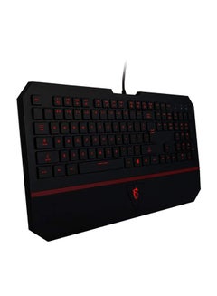 Buy High Grade Wired Keyboard With LED Backlit Black/Red in UAE
