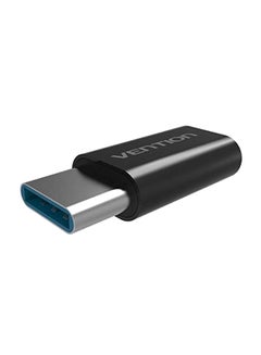 Buy Type C Male To Micro USB Female Converter Connector Black in UAE