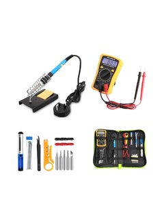 Buy 15-Piece Soldering Iron Adjustable Temperature Welding Tool Set Multicolour 2.3 x 11.5 x 6.9inch in Saudi Arabia