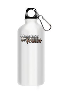 اشتري Heroes Of Ruin Printed Water Bottle White 510ml في مصر