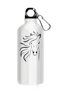 اشتري Stainless Steel Printed Water Bottle White 510ml في مصر