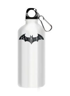 Buy Batman Logo Printed Water Bottle White 510ml in Egypt