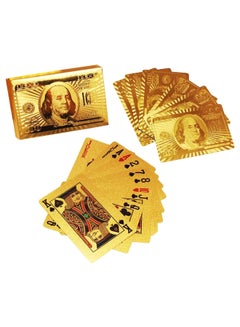 اشتري Playing Cards USD Design Gold في السعودية