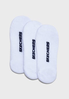 Buy 3 Pack No Show Socks White in UAE