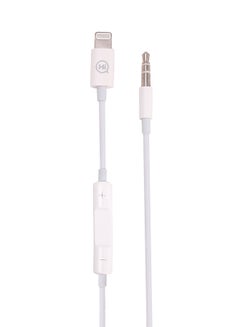 Buy Lightning To AUX Cable White in UAE