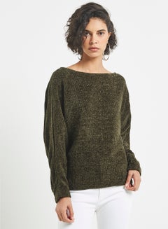 Buy Solid Design Top Dark Green in UAE