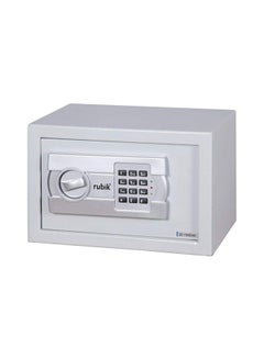 Buy Electronic Digital Double Security Key Lock And Password, Special Self Inner Locating Box Safe For Home Office White 20x31x20centimeter in UAE