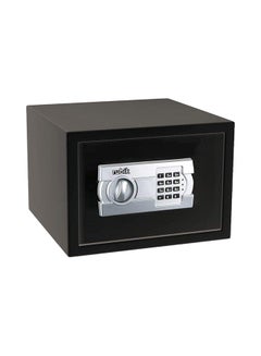 Buy A4 Document Size Electronic Digital Double Security Key Lock And Password, Special Self Inner Locating Box Safe For Home Office Black 25x35x25centimeter in UAE