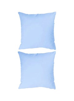 Buy Soft Plain Colo Cushion Blue 45x45centimeter in Saudi Arabia