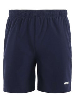 Buy Breathable Mid Rise Casual Shorts Dark Blue in Saudi Arabia