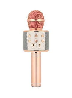 Buy Handheld Wireless Microphone Rose Gold in Saudi Arabia