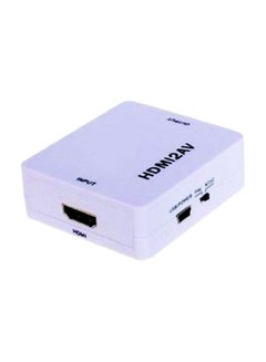Buy HDMI To AV Composite Video Converter With 3 RCA Connector White in Egypt