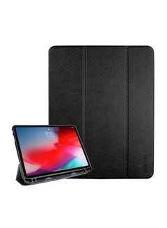 اشتري AirCoat Smart Cover With Apple Pencil Slot For Apple iPad Pro11-Inch (2018) أسود في الامارات