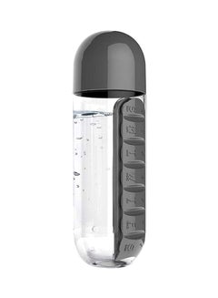 Buy Water Bottle With Pill Organizer 680ml in Saudi Arabia
