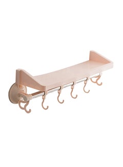 Buy Suction Cup Bathroom Rack Pink 36x11cm in UAE